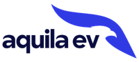 The image shows the logo of tri electric's Aquila EV logo