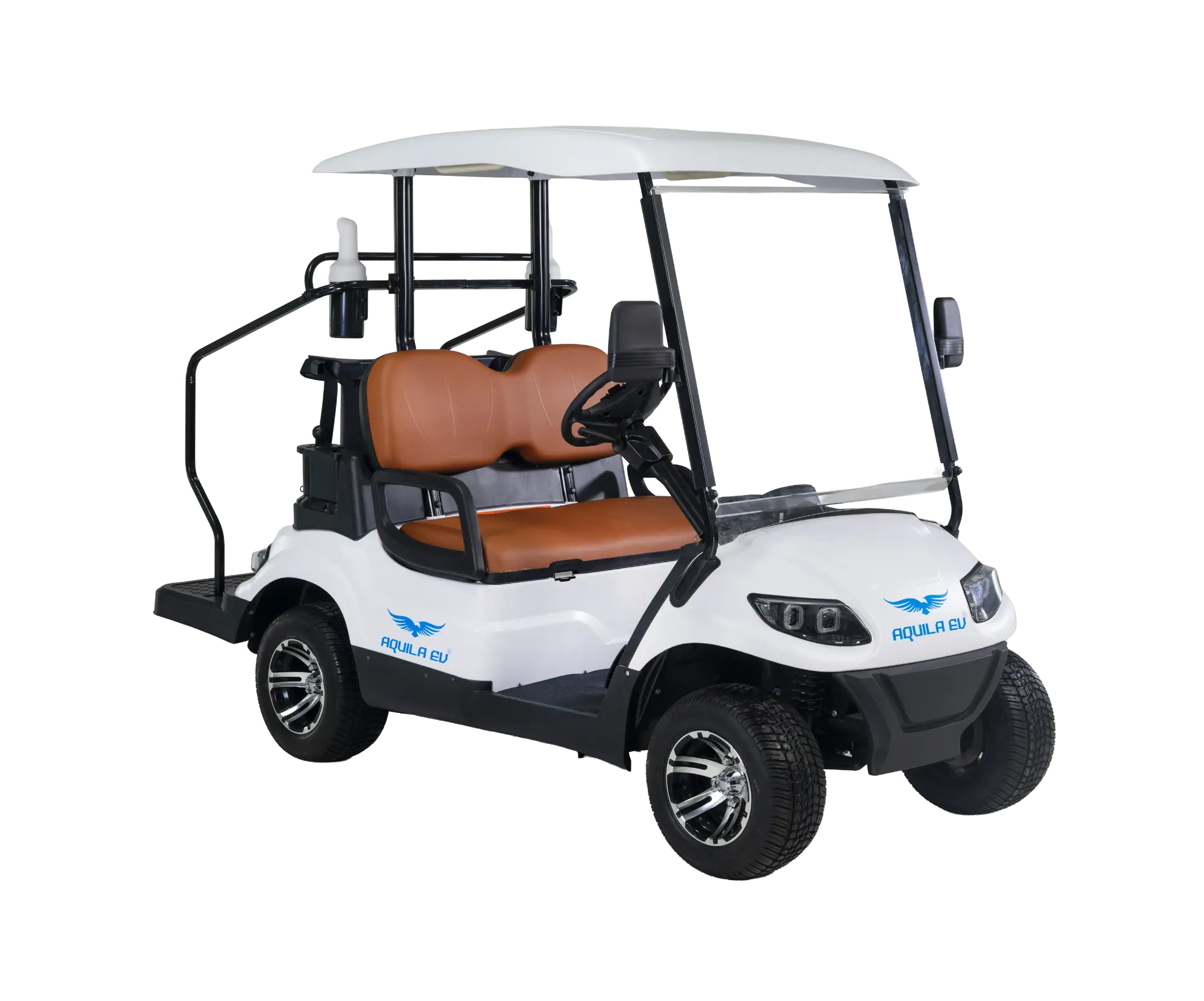 The image shows the front side of the TE-A2 2 seater electric golf cart