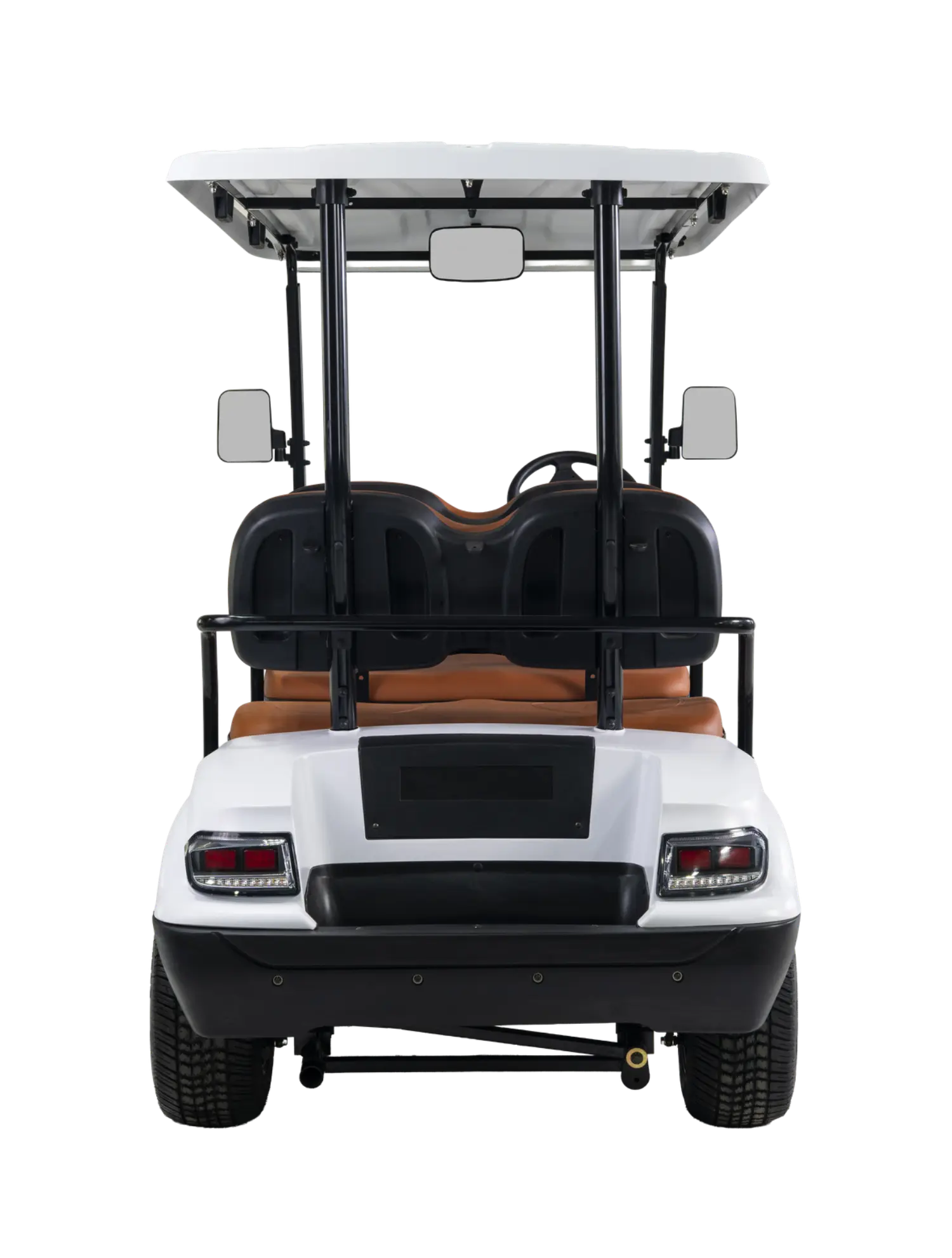 The image shows the front-left side of the TE-A4 electric golf cart